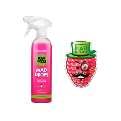FHB015 Foam Heroes Mad Drops Raspberry быстрое гидрофобное покрытие для ЛКП, 500мл