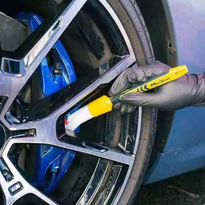 704617YL MaxShine Detailing Brush White Classic кисть для детейлинга, искусственная щетина, большая