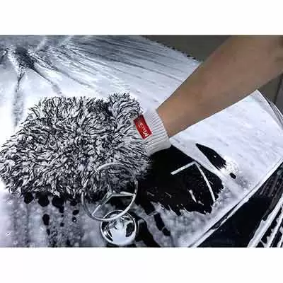 1130004W MaxShine Microfiber Wash Mitt Dual Coloured микрофибровая варежка для мойки автомобиля