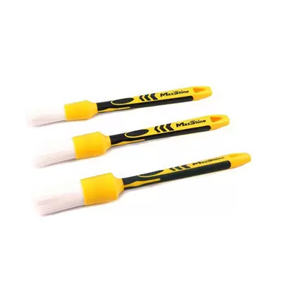 704617YL MaxShine Detailing Brush White Classic кисть для детейлинга, искусственная щетина, большая