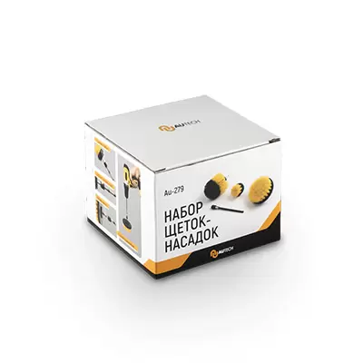 Au-279 Autech набор щеток-насадок на дрель с удлинителем (3шт)