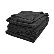 MFT-400-BK A302 Microfibre Cloth Black микрофибра двухсторонняя без краев 40x40см, 400г/м2