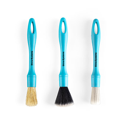 SS924 Shine Systems Detail Brush Kit набор кистей для автомобиля, 3шт