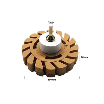 32240 A302 Eraser Wheel диск зубчатый для снятия скотча с адаптером, 100х25мм