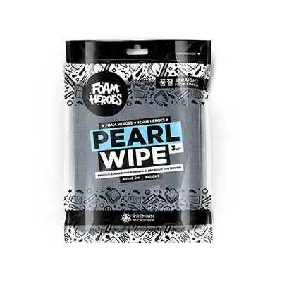 FHA037-3 Foam Heroes Pearl Wipe универсальная микрофибра с двойным плетением 40х40см (3шт), 320г/м2
