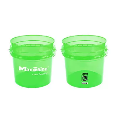 MSB001-GN MaxShine Detailing Bucket Transparent Green ведро для детейлинга, 13л