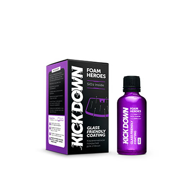 FHB118 Foam Heroes Kickdown антидождь для стекол, 50мл