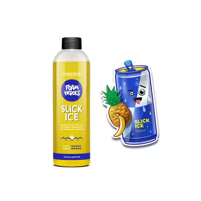 FHB014 Foam Heroes Slick Ice Zippy шампунь для ручной мойки автомобиля, 500мл