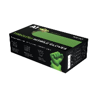 A1 FROGLEGS NITRIL GLOVES нитриловые перчатки, цвет зеленый XL, 100шт