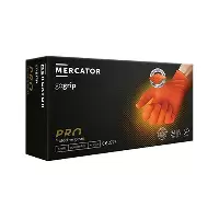 GoGrip Mercator износостойкие нитриловые перчатки, цвет оранжевый L, 50шт