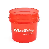 MSB001-R MaxShine Detailing Bucket Transparent Red ведро для детейлинга, 13л
