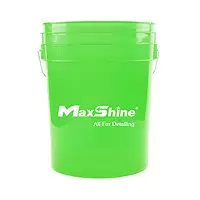 MSB002-GN MaxShine Detailing Bucket Transparent Green ведро для детейлинга (зеленое), 20л