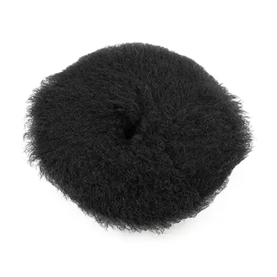 SS623 Shine Systems Black Wool Pad полировальный круг из черного меха, 125мм