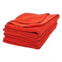 MFT-400-RD A302 Microfibre Cloth Red микрофибра двухсторонняя без краев 40x40см, 400г/м2