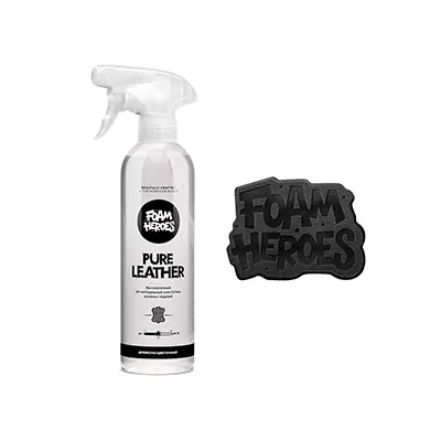 FHB009 Foam Heroes Pure Leather деликатный очиститель кожи, 500мл