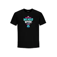 HI11 Hero Inside Human! We Need Wash футболка черная, размер S